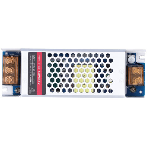 Alimentation à découpage LED 60W, Driver adaptateur AC90‑264V DC24V pour bandeaux intérieurs (1/5)