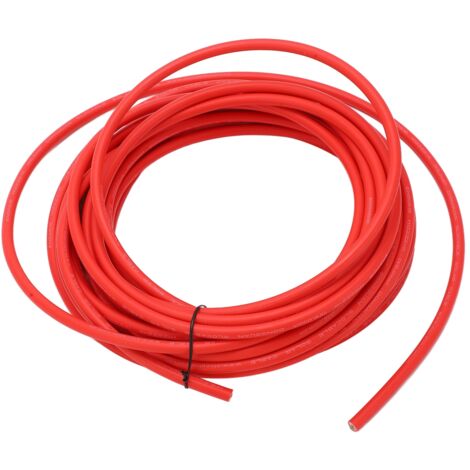Câble photovoltaïque solaire 6mm² rouge 10m - Haute résistance thermique XLPE, faible excentricité, pour panneaux solaires (1/5)