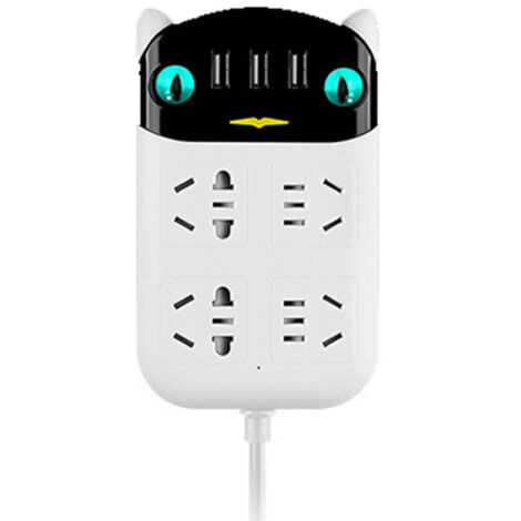Multifonction Prise Multiple USB avec Ports ABS Ininflammable pour Bureau Maison, 220V Fiche CN (1/5)