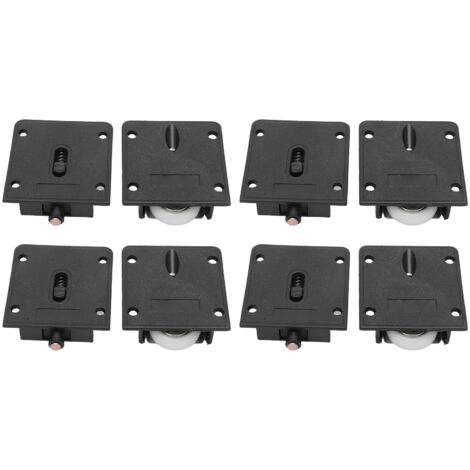 4 Roulettes Coulissantes 25mm pour Portes de Placard et Meubles (1/5)