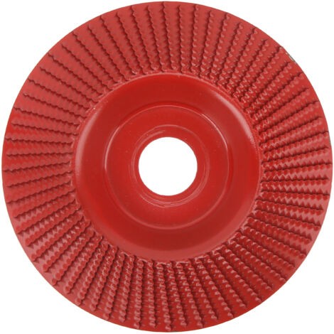 Disque de meulage et façonnage en carbure de tungstène 125mm, durable pour le travail du bois, couleur rouge. (1/5)