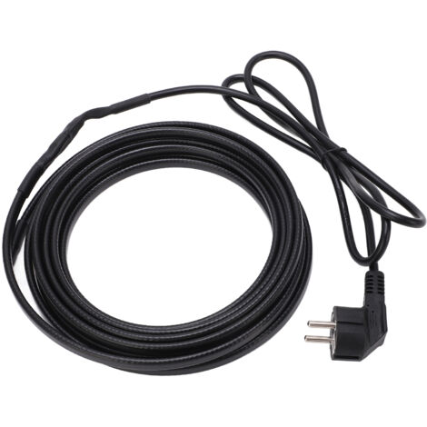 Câble chauffant autorégulant 5 mètres avec prise EU 220V pour tuyaux - Antigel hiver (1/5)