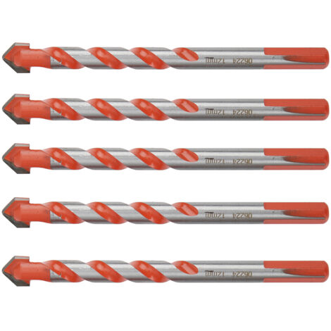 5 pièces Forets Multifonction Carbure à Tige Triangulaire pour Perceuse Électrique 12mm (1/5)