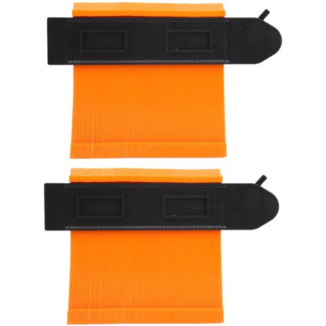 2 Pièces Jauge de Contour Règle Automatique Élargie et Verrouillée Multifonctionnelle pour Copie de Formes 5 Pouces (1/5)
