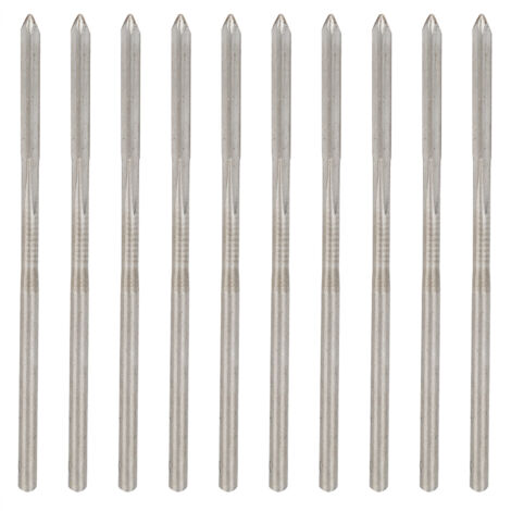 10 Pièces Alésoirs HSS Entièrement Rectifiés pour Machines à Queue Droite, Outils Industriels Diamètre 2mm (1/5)