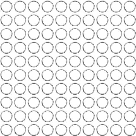 100 Pièces Bagues en Acier Inoxydable 304, Anneaux Robuste pour Équipement Industriel et Accessoires Bagages (1/5)