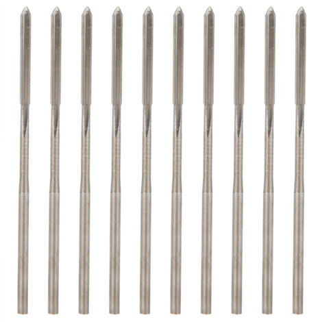 10 Pièces Alésoirs en Acier Rapide Rectifiés 1.8mm pour Outils de Courage à Queue Droite (1/5)