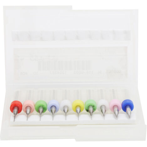 10 Pièces Forets Micro Queue pour Circuits Imprimés en Carbure de Tungstène 0.1-0.55mm (1/5)