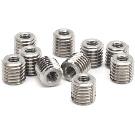 10 Pièces Raccords Filetés Mâle Femelle Réducteur Écrou Acier Inox Outil Réparation Quincaillerie Fixation (1/5)