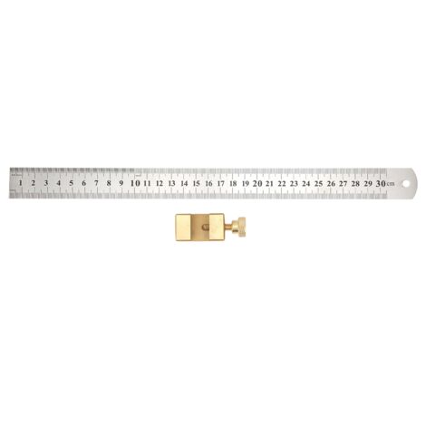 Bloc de positionnement en acier pour scriber et mesure avec règle intégrée, outil de traçage menuiserie (1/5)