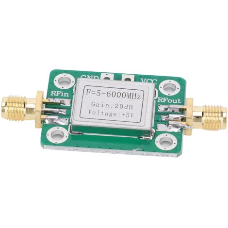Amplificateur de Puissance Moyenne UWB 5M-6GHz 20dB avec Boîtier Blindé (1/5)