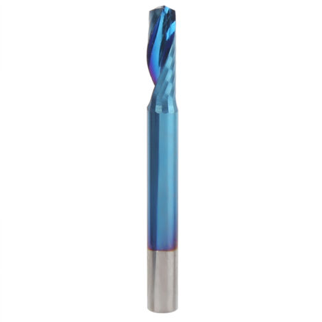 Fraise de défonceuse CNC 1 dent spirale revêtement nano bleu pour coupe précise 4x12x40 (1/5)