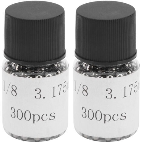 2 Bouteilles de Billes de Roulement Vélo Acier Inoxydable 304 1/8 pouce Lâches (1/5)
