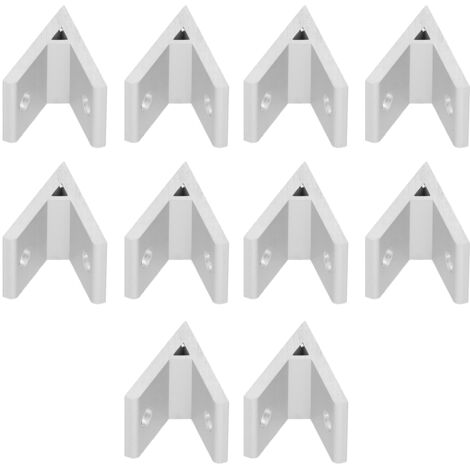 10 Pièces Profilés d'Angle en Aluminium 45° Accessoires de Fixation pour Constructions Métalliques 20x20 30x30 40x40 (1/5)
