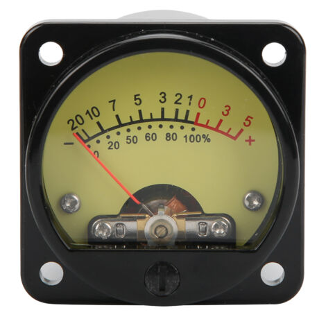 Tube VU Meter 45mm avec Rétroéclairage et Driver - Indicateur de Niveau DB - TS-45-Y DC500UA Jaune (1/5)