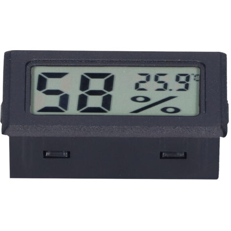 Thermomètre numérique ABS pour intérieur avec affichage digital - Capteur de température pour maison connectée FY11001 Noir (1/5)