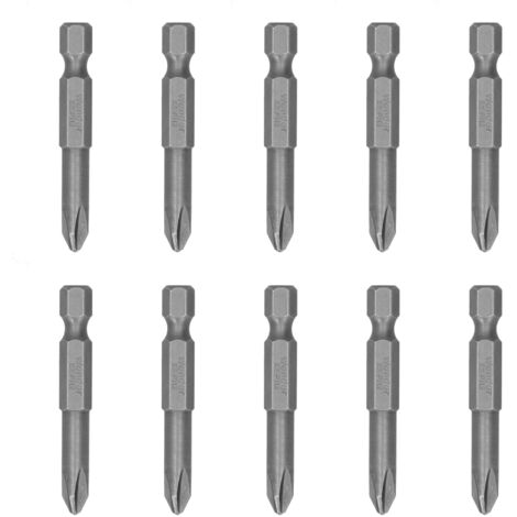 10 Pièces Embouts de Tournevis Magnétiques 6mm S1/4 pour Remplacement (1/5)