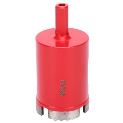 Mèche Diamantée Rouge à Denture Ondulée pour Céramique et Marbre, 40mm (1/5)