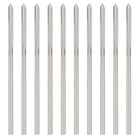 10 pièces Alésoir Machine HSS Haute Dureté Queue Ronde Outil de Coupe Fraisage (1/5)