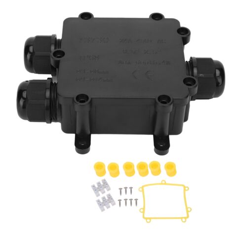 Boîtier de jonction étanche IP68 pour câbles, 3 entrées, ignifuge, pour extérieur, modèle YB730 (1/5)