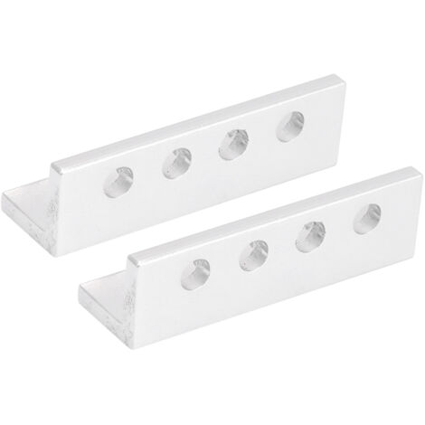 2 pièces 3103‑0004‑0040 Profilé en aluminium en L à 4 trous, accessoires pour rails (40mm) (1/5)