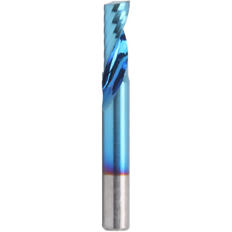 Fraise en spirale monobloc en acier tungstène revêtement bleu pour CNC 6x15x50 (1/5)