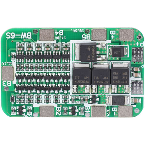 Carte de Protection Batterie 6S pour 18650 Lithium, Module Anti-Surcharge et Court-Circuit 25.5V 15A (1/5)