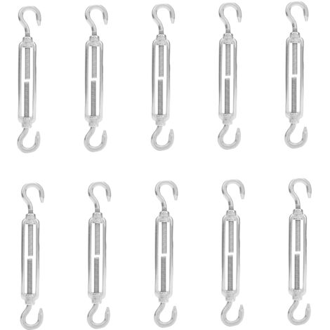 10 pièces tendeurs de câble en acier inoxydable 304 avec crochets et manilles M6 pour tension de fil (1/5)