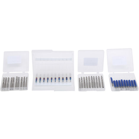 40 Pièces Fraise 3.175mm Acier Tungstène pour Gravure CNC et Outils de Bricolage