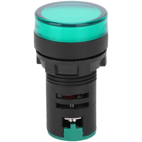 Lampe de signalisation LED verte 22mm haute luminosité, longue durée de vie, pour indicateur DC24V (1/5)