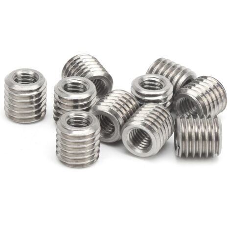 10 Pièces Raccords Filetés Mâle Femelle Réducteur Écrou Acier Inox Outil Réparation Quincaillerie (1/5)