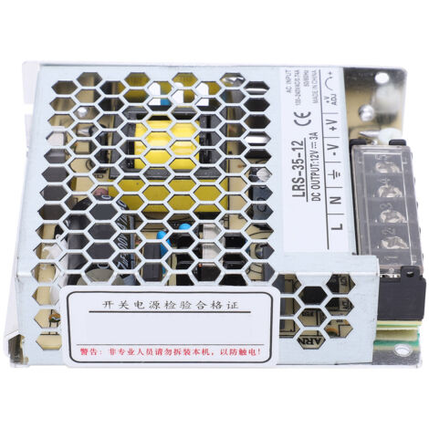 Alimentation à découpage 35W avec indicateur LED, 85-264V AC, pour accessoires d'alimentation LRS-35-12 (1/5)