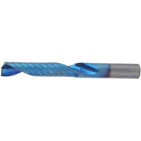 Fraises à rainurer en spirale monobloc en acier tungstène revêtement bleu pour CNC 6x28x55 (1/5)