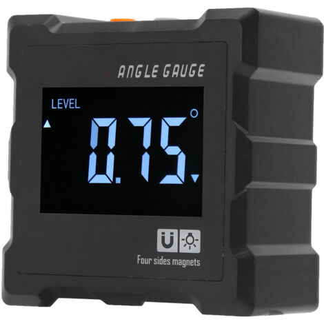 Inclinomètre numérique avec affichage LCD, aimants et fonction d'étalonnage pour mesures d'angle précises (1/5)