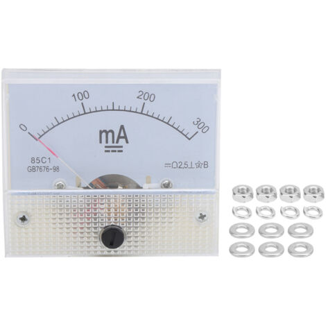 Ampèremètre Analogique 85C1 DC 0-300mA pour Tableau de Bord - Mesure de Courant Continu (1/5)