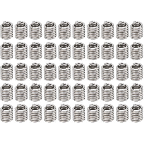 50 Pièces Filetage Métallique Insert Vis Douille Réparation Protection Kit Unités Américaines 4-402D (1/5)