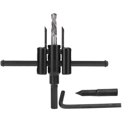 Kit de Scie à Trous Ajustable en Acier Allié pour Bois et Plastique, Diamètre 30-120mm (1/5)