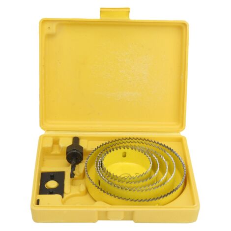 Jeu de 8 Fraises à Couronne en Acier au Carbone pour Bois, 64mm-127mm, Idéal Travaux Menuiserie (1/5)