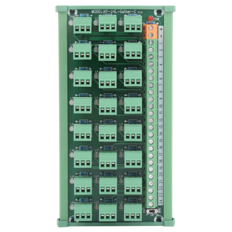 Terminal de connexion 3 fils, carte d'acquisition 24 canaux avec sortie NPN/PNP, modèle KP‑24L (1/5)
