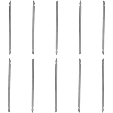 10 pièces embouts de tournevis cruciformes double tête 200mm S1/4 pour visseuse électrique (1/5)