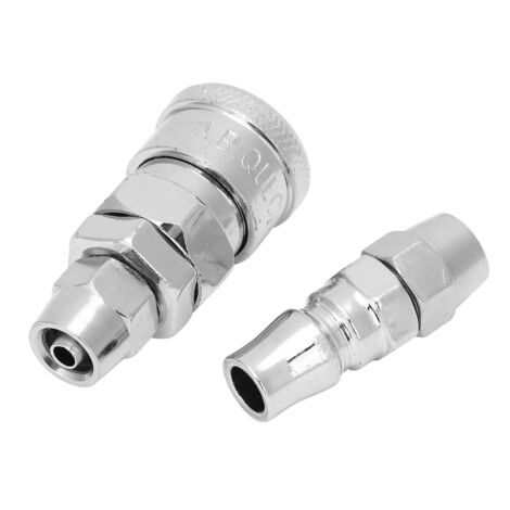 2 Pièces Raccord Rapide Auto-Blocage Acier Allié pour Tuyauterie Pneumatique 20SP+20PP (1/5)