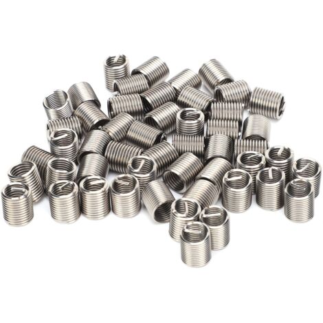 50 pièces manchons filetés métalliques pour réparation de vis, kit écrous de protection M10 x 1.5, douilles anti-usure (1/5)