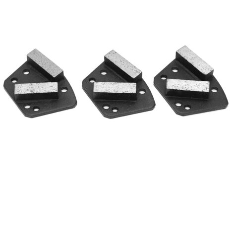3 Pièces Chaussures Diamantées Trapézoïdales pour Béton à 6 Trous Dents Droites Noires 16 (1/5)