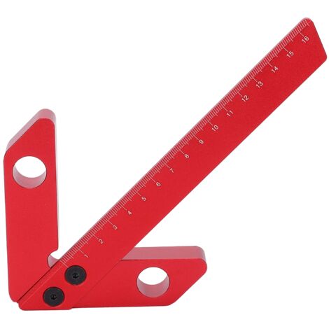 Équerre de Mesure à Angle Droit 45/90 Degrés pour Travail du Bois, Outil de Précision (1/5)