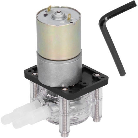 Pompe péristaltique 24V à haut débit pour fluides visqueux, résistante à la corrosion, accessoire de pompage performant. (1/5)
