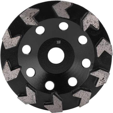 Meule diamantée à dents noires 150 mm 30 pour béton, pierre et ciment (1/5)