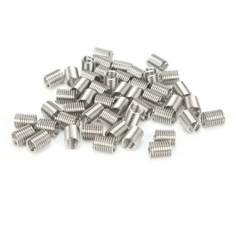 50 Pièces Filetage Métallique Insert Réparation Écrou Bushing Protection Douille 5/16-18 UNC 2D (1/5)