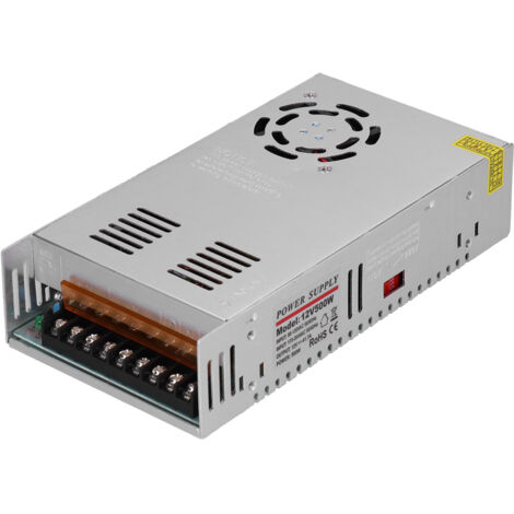 Alimentation à découpage YY‑500‑12, AC 90‑264V vers DC 12V 41.7A 500W, IP20 pour système de surveillance et équipements industriels (1/5)