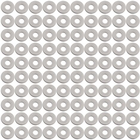 100 Pièces Rondelles Plates Acier Inoxydable 304 Accessoires Vis Élargis Quincaillerie M8x24mm (1/5)