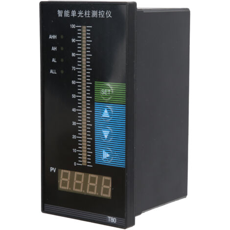 Capteur de Niveau d'Eau Intelligent, Transmetteur de Niveau Liquide avec Contrôleur à Colonne Lumineuse, Alimentation AC220V